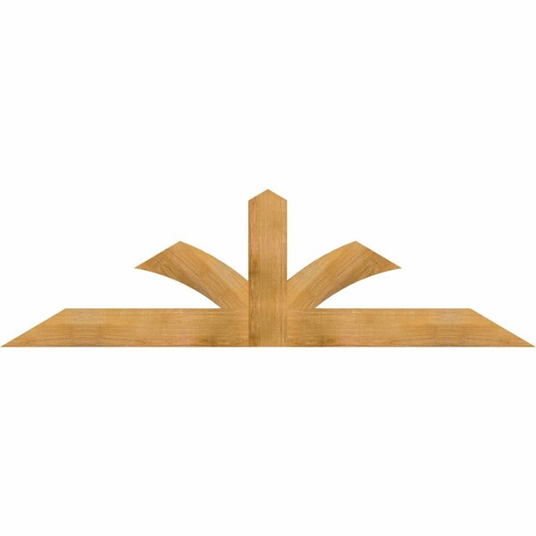Ekena Millwork Richland Rough Sawn Timber Gable Bracket, Western Red Cedar, 84"W x 24"H x 2"D x 6"F, 7/12 Pitch GBW084X24X0206RIC00RWR - main